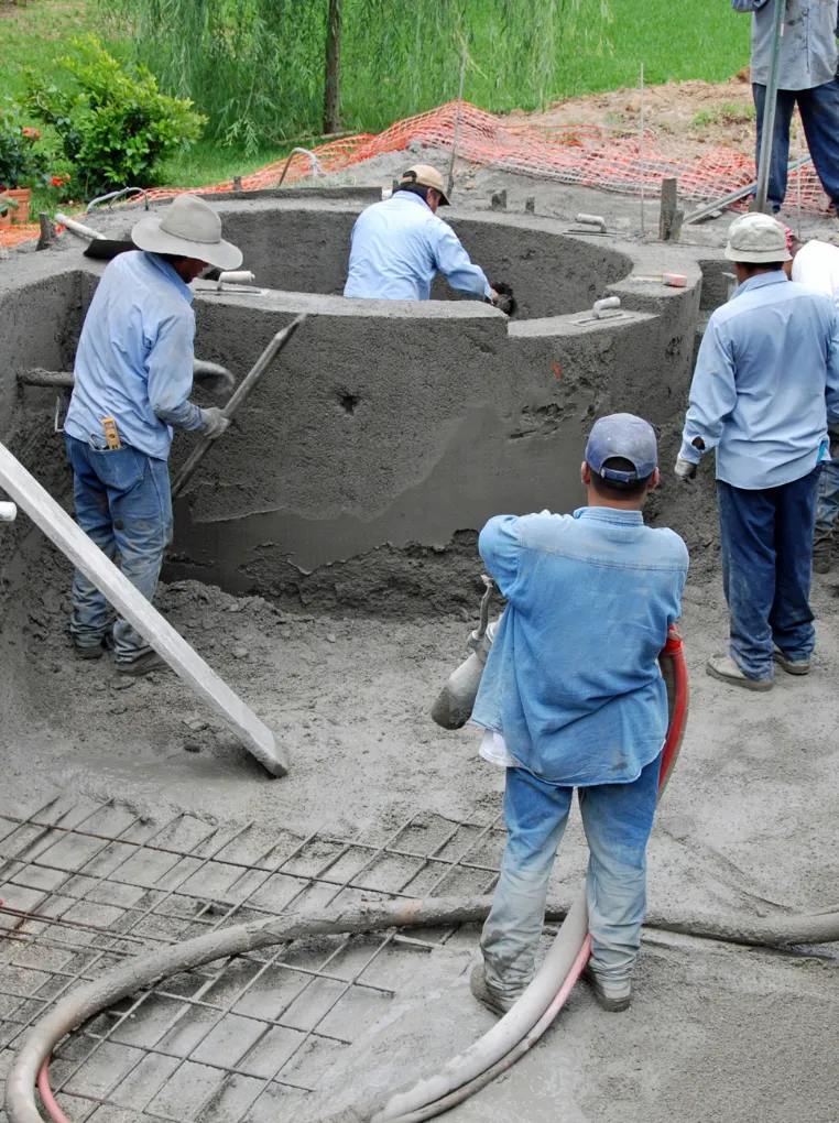 Custom luxury pool construction and 3D backyard design by Pools Los Angeles.