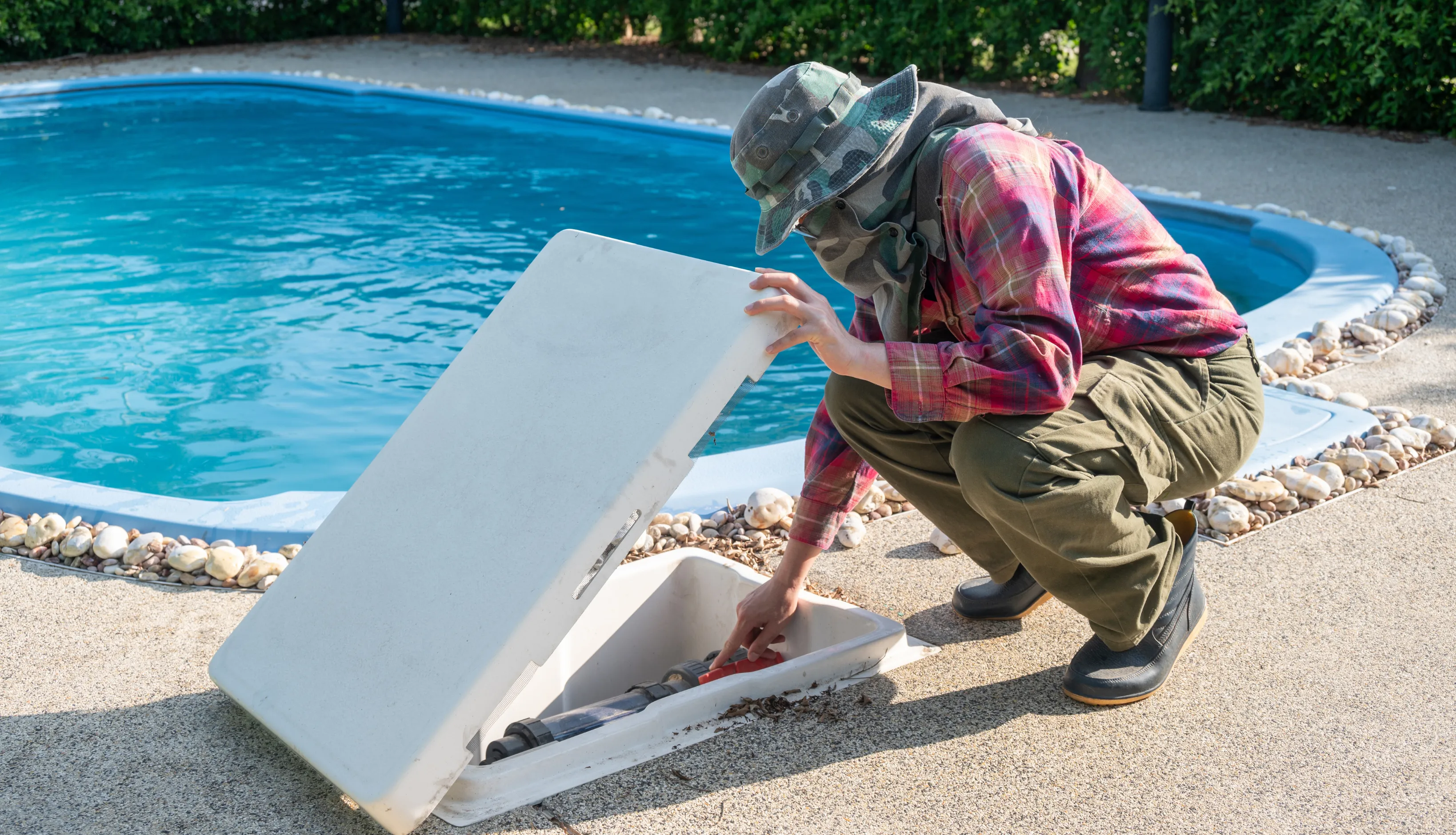 Contemporary blue tile lap pool design optimized for narrow backyard spaces in Southern California luxury homes